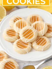Labeled image of Lemon Curd Cookies for Pinterest.