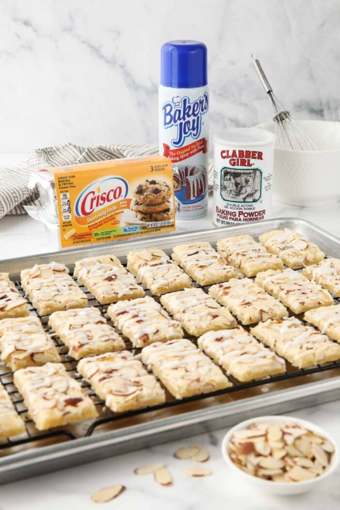 B&G products used to create the glazed Almond Bars.