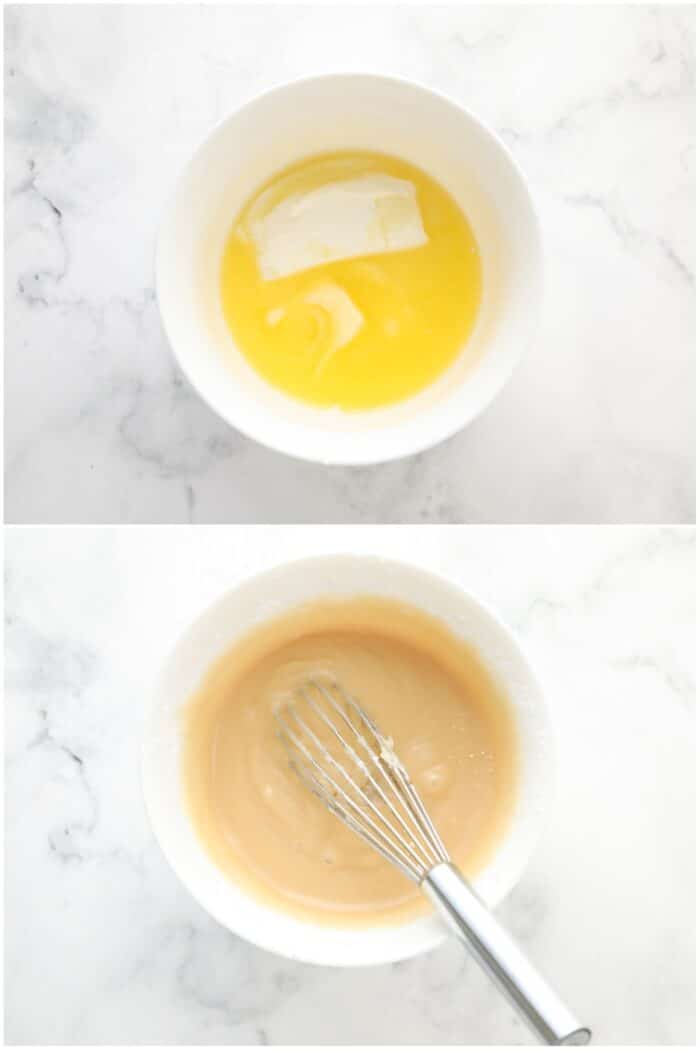 Steps to make cream cheese glaze.