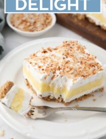 Labeled image of Coconut Delight for Pinterest.