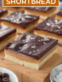 Labeled image of Chocolate Caramel Slice for Pinterest.