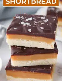 Labeled image of Millionaire Shortbread for Pinterest.
