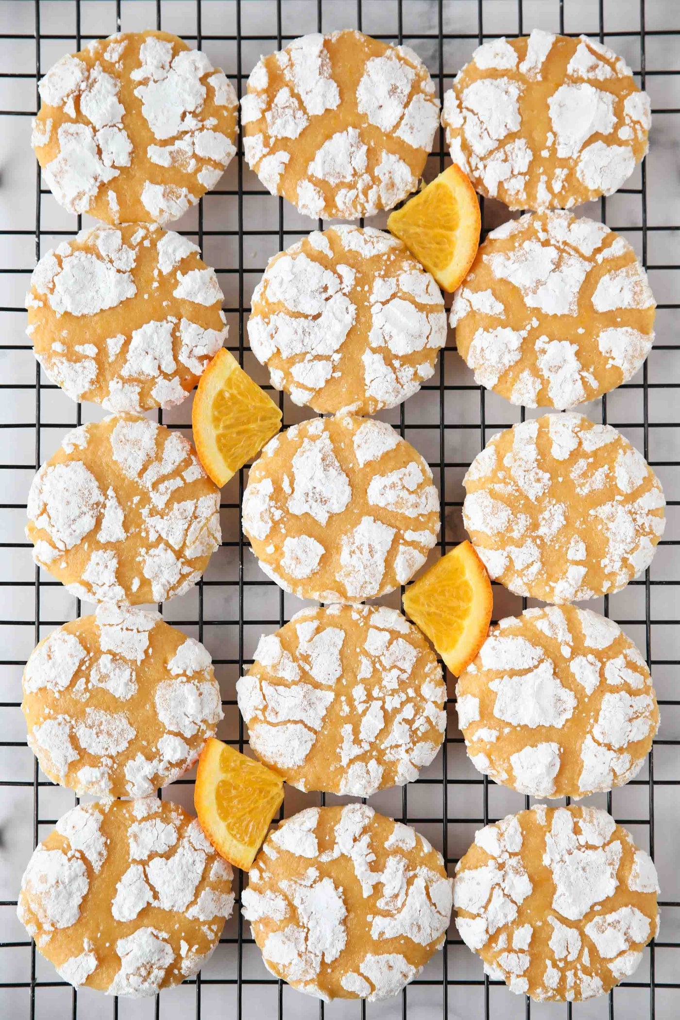 Orange Crinkle Cookies | Dessert Now Dinner Later