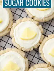 Labeled image of Lemon Sugar Cookies for Pinterest.