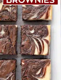 Labeled image of Cheesecake Brownies for Pinterest.